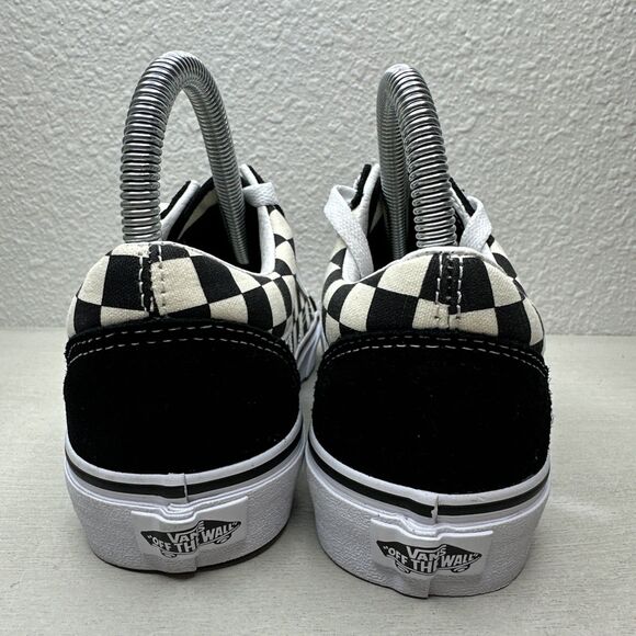 Vans Old Skool Black & White Checkerboard Skate Shoes - Picture 4 of 7